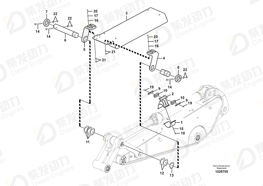 VOLVO Clamp 14569332 Drawing
