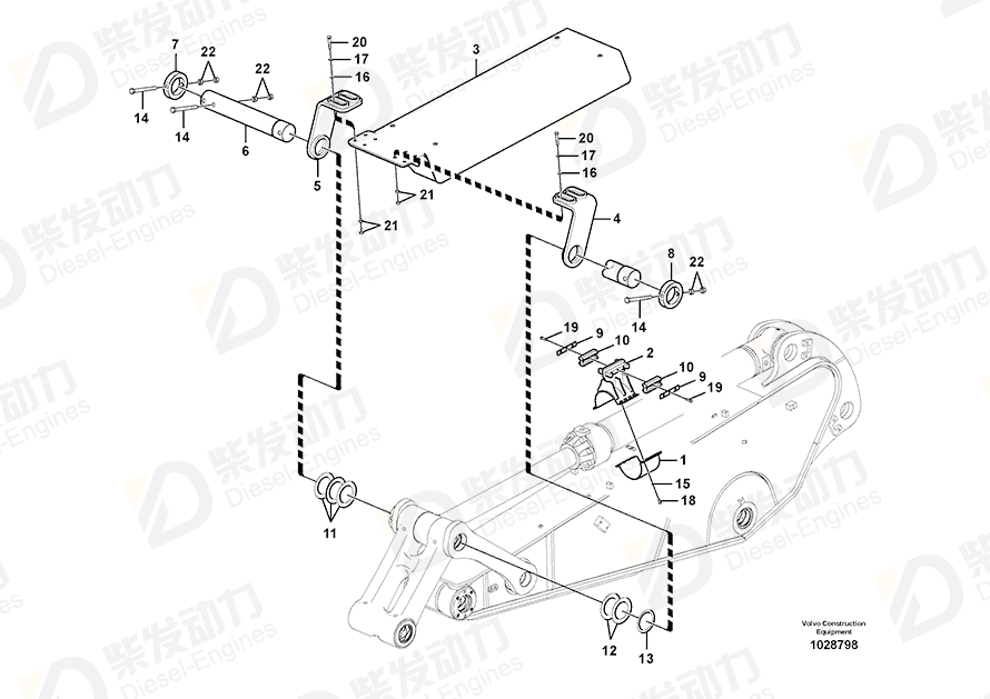 VOLVO Clamp 14569331 Drawing
