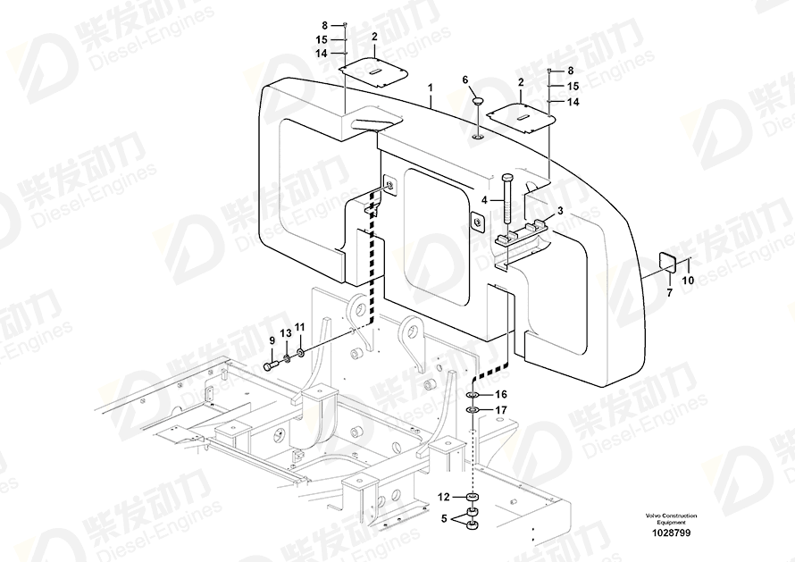 VOLVO Washer 14664073 Drawing