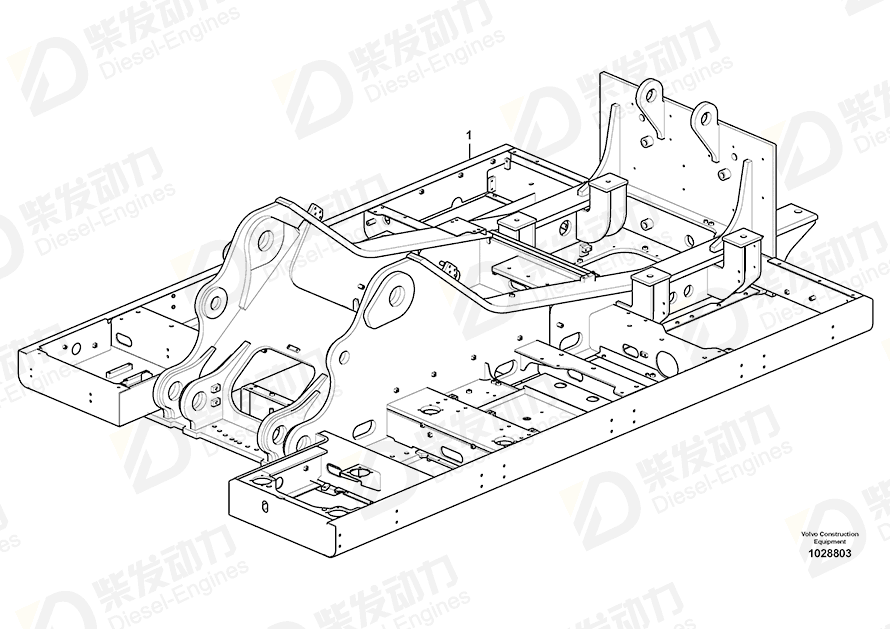 VOLVO Frame 14543331 Drawing