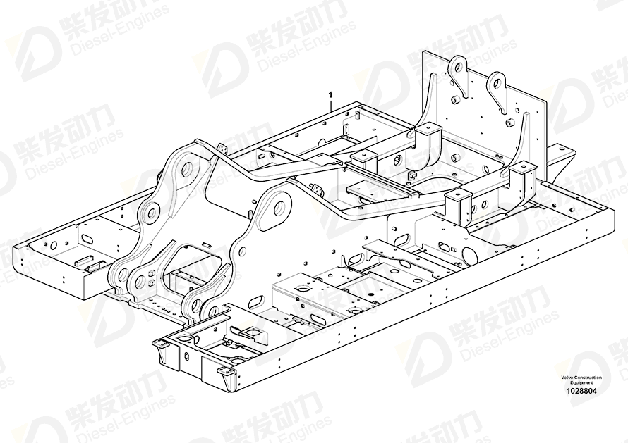 VOLVO Frame 14553948 Drawing