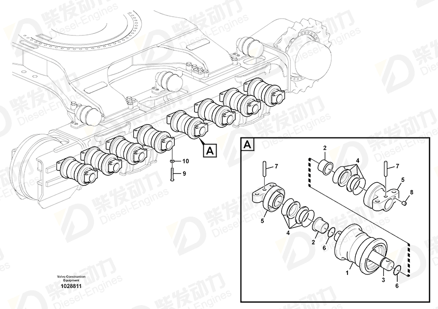 VOLVO Bushing 14534189 Drawing