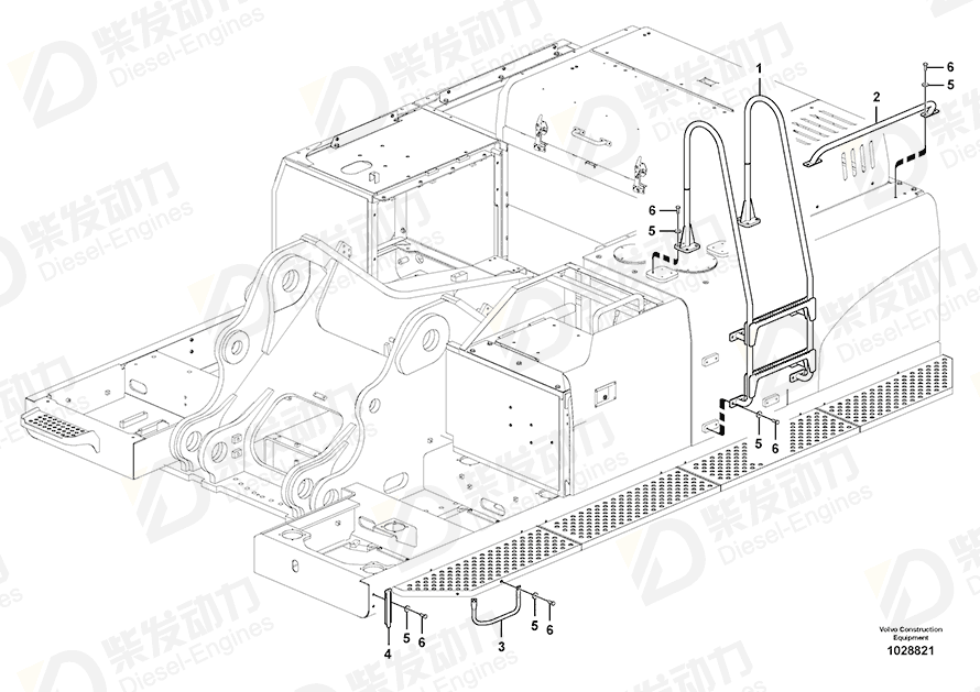 VOLVO Handle 14526845 Drawing