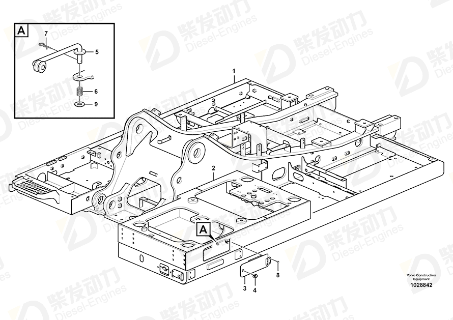 VOLVO Frame 14570523 Drawing