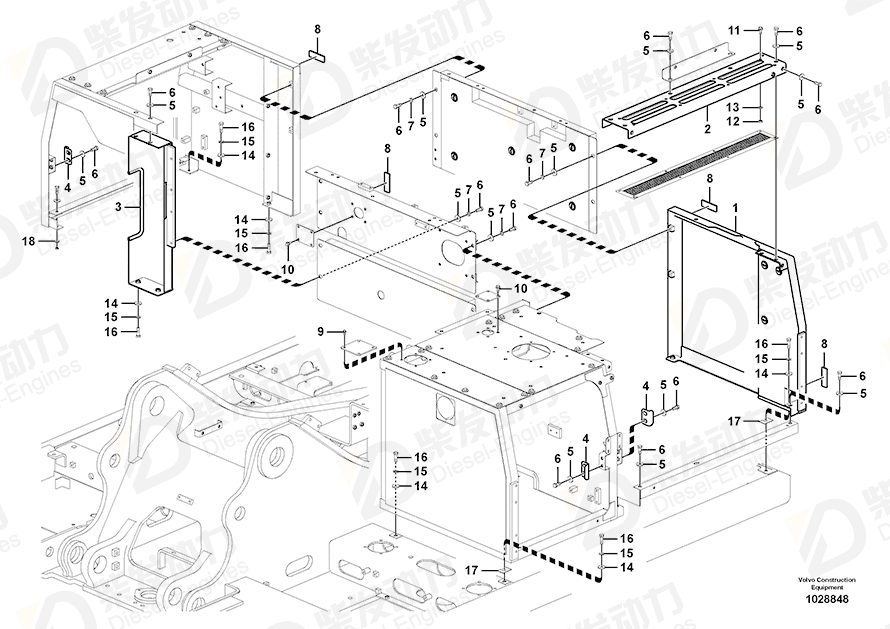 VOLVO Cover 14562410 Drawing