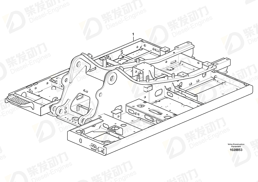 VOLVO Frame 14570525 Drawing