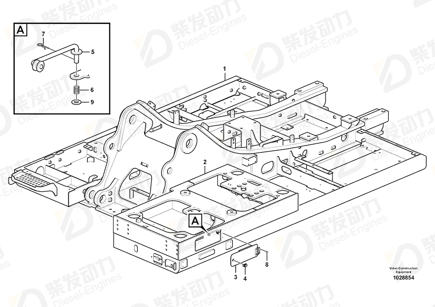VOLVO Frame 14540876 Drawing