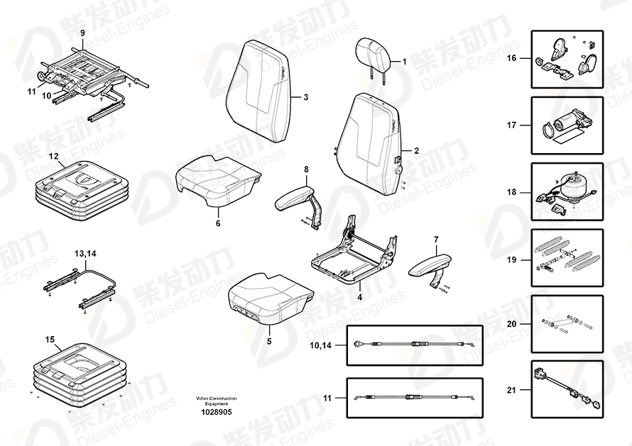 VOLVO Cover 14555905 Drawing
