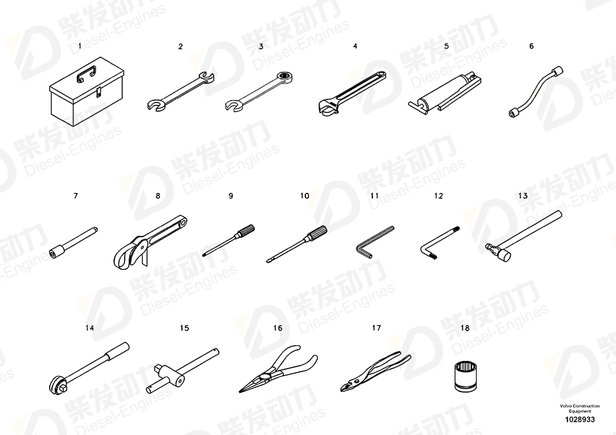 VOLVO Screwdriver 14880874 Drawing