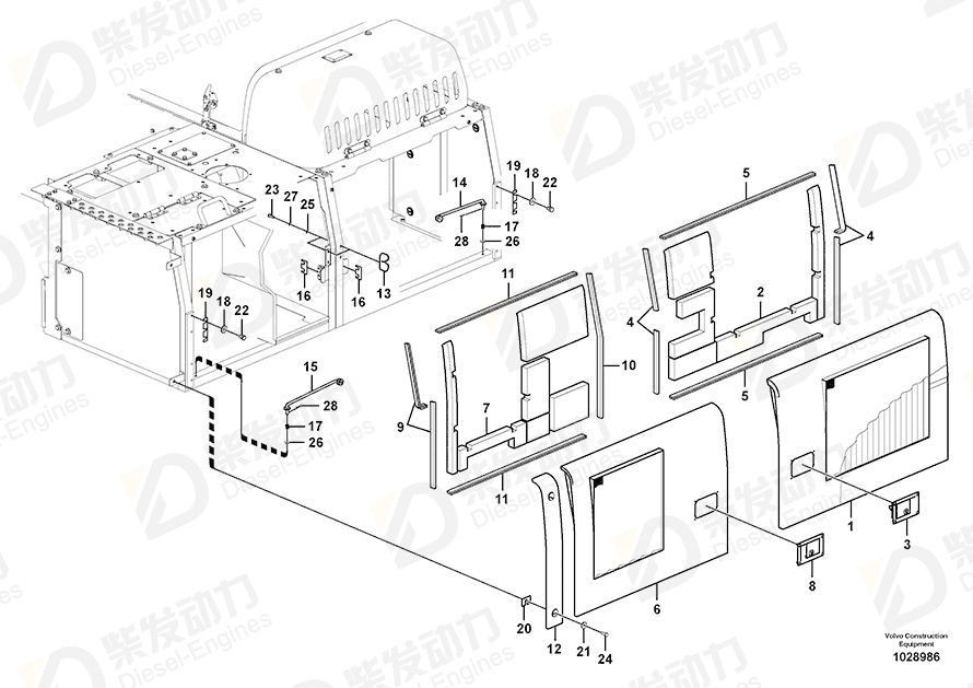 VOLVO Door 14572730 Drawing