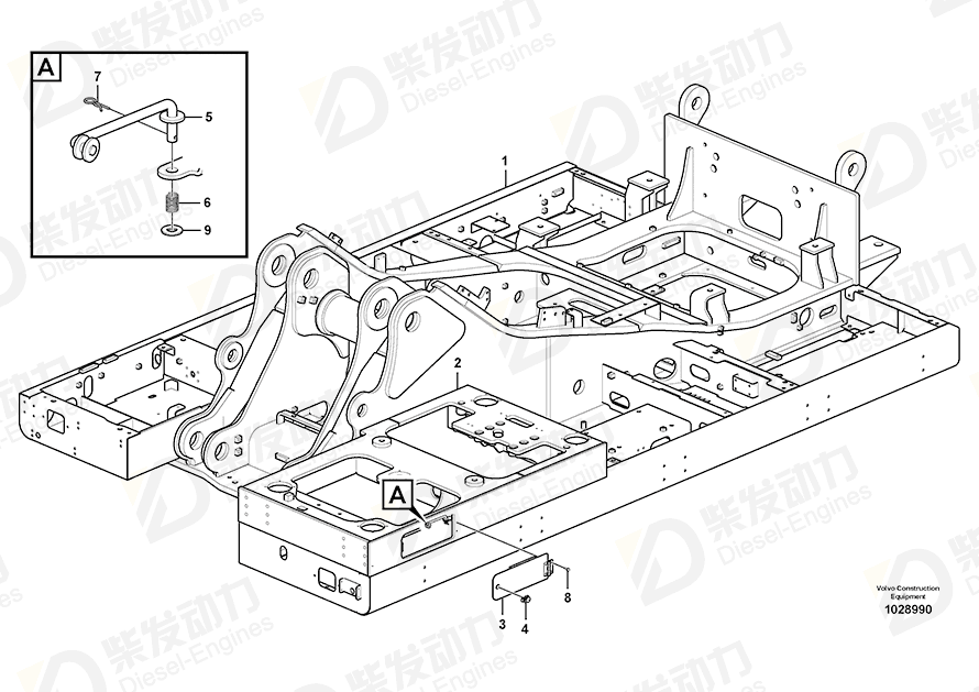 VOLVO Frame 14571369 Drawing