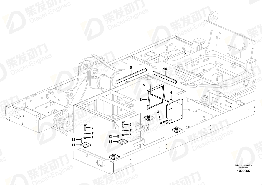 VOLVO Hexagon screw 992996 Drawing VOLVO Hexagon screw 992996 Drawing