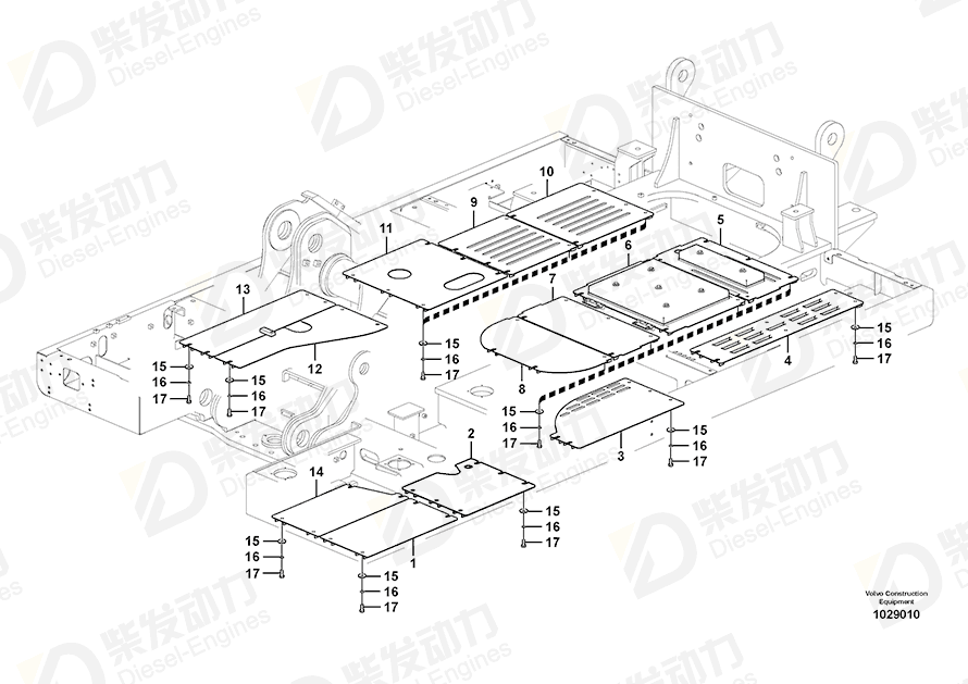 VOLVO Cover 14558116 Drawing