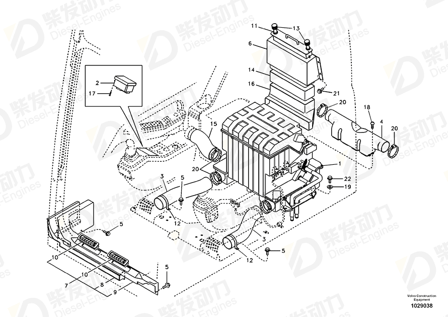 VOLVO Cross recessed screw SA9025-05002 Drawing