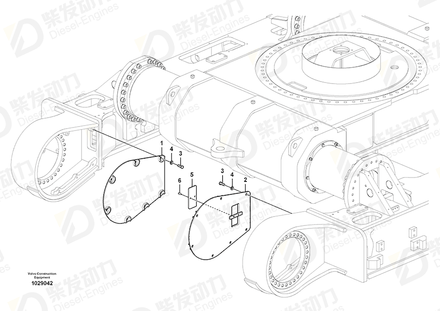 VOLVO Plate 14585148 Drawing