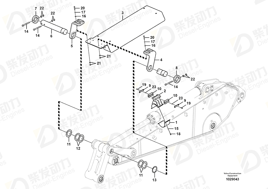 VOLVO Clamp 14569330 Drawing