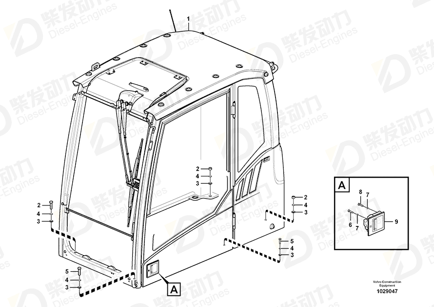 VOLVO Cab 14590686 Drawing