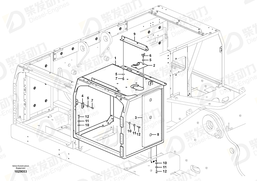 VOLVO Plate 14542991 Drawing