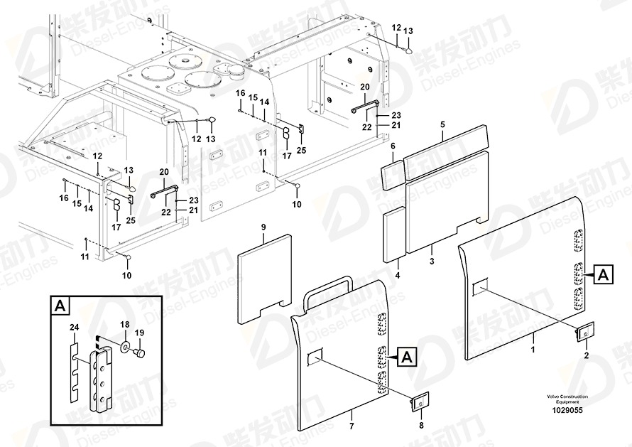 VOLVO Door 14556783 Drawing