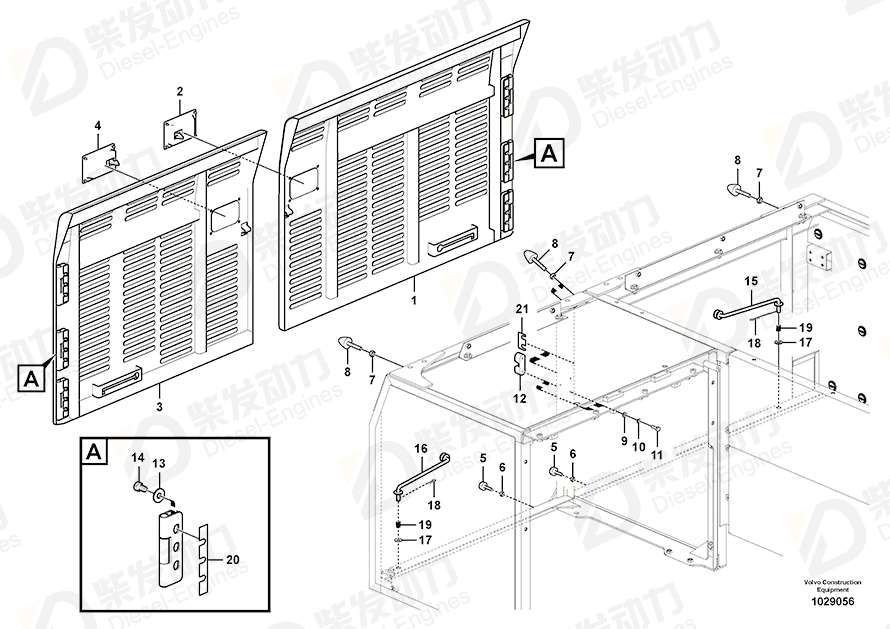 VOLVO Door 14556785 Drawing