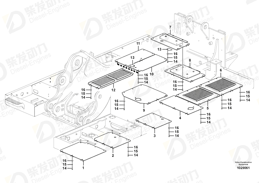 VOLVO Cover 14561352 Drawing
