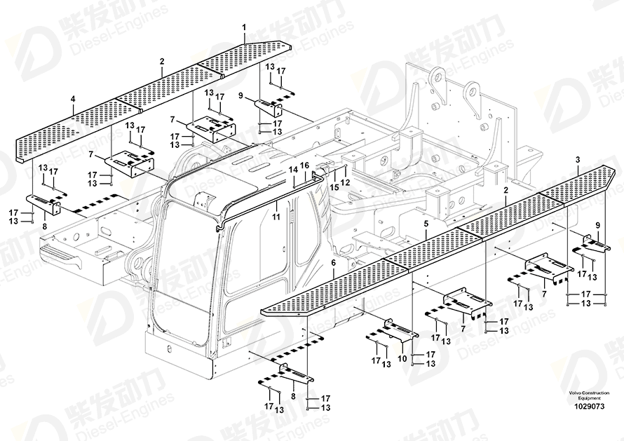 VOLVO Walk way 14553325 Drawing