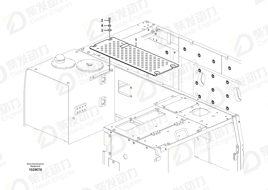 VOLVO Cover 14576453 Drawing