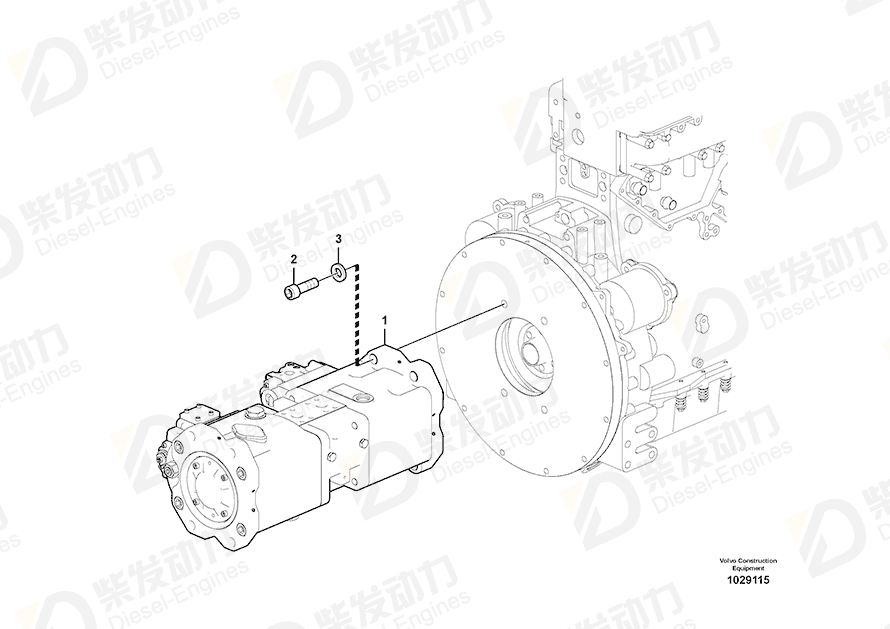 VOLVO Hex. socket screw 984364 Drawing