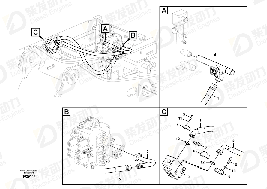 VOLVO Hose SA9492-07230 Drawing