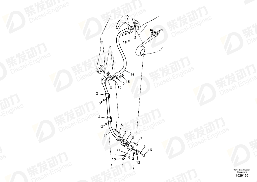 VOLVO Pipe 14550759 Drawing
