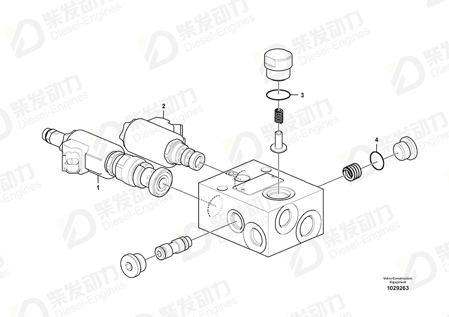 VOLVO Solenoid valve 14591377 Drawing VOLVO Solenoid valve 14591377 Drawing