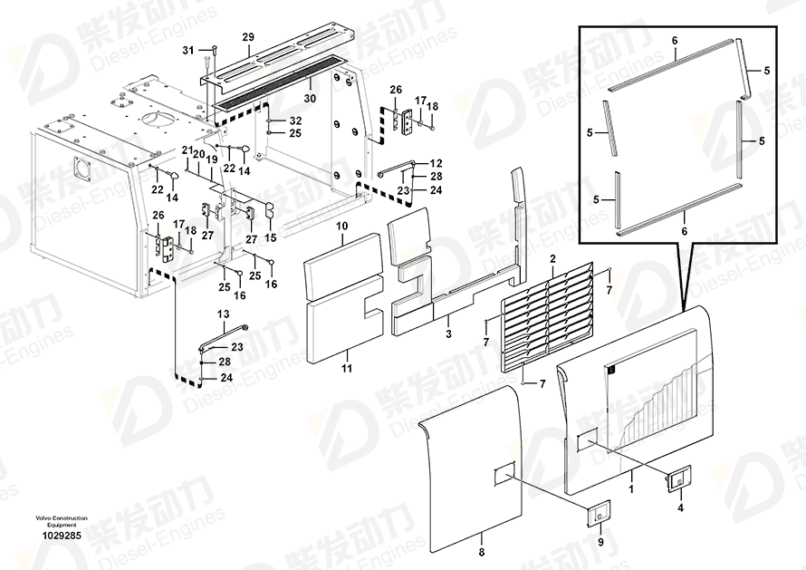 VOLVO Door 14557946 Drawing
