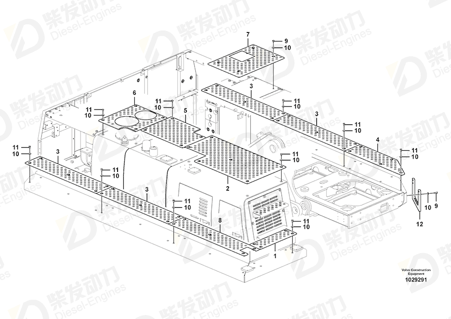 VOLVO Slip protection 14547459 Drawing VOLVO Slip protection 14547459 Drawing