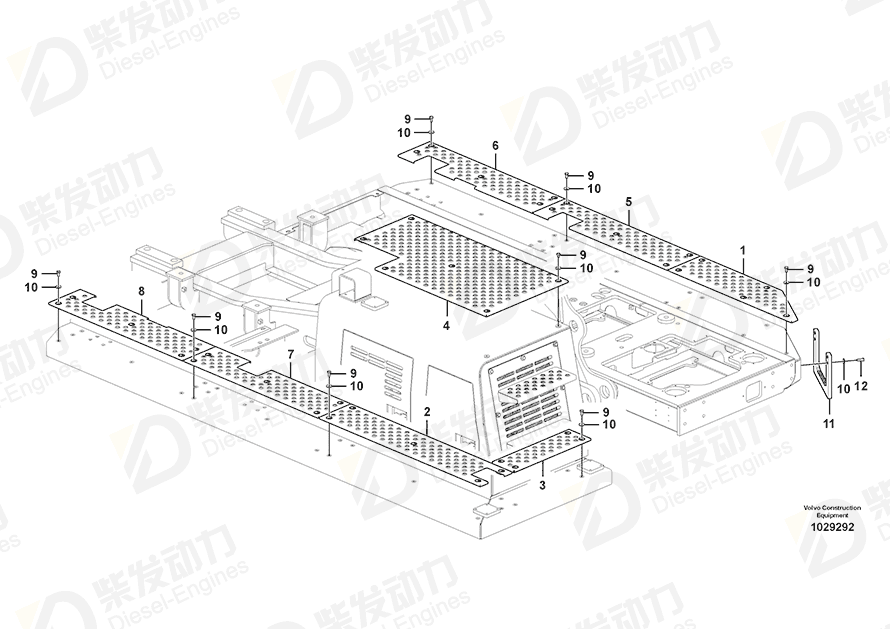 VOLVO Slip protection 14558589 Drawing