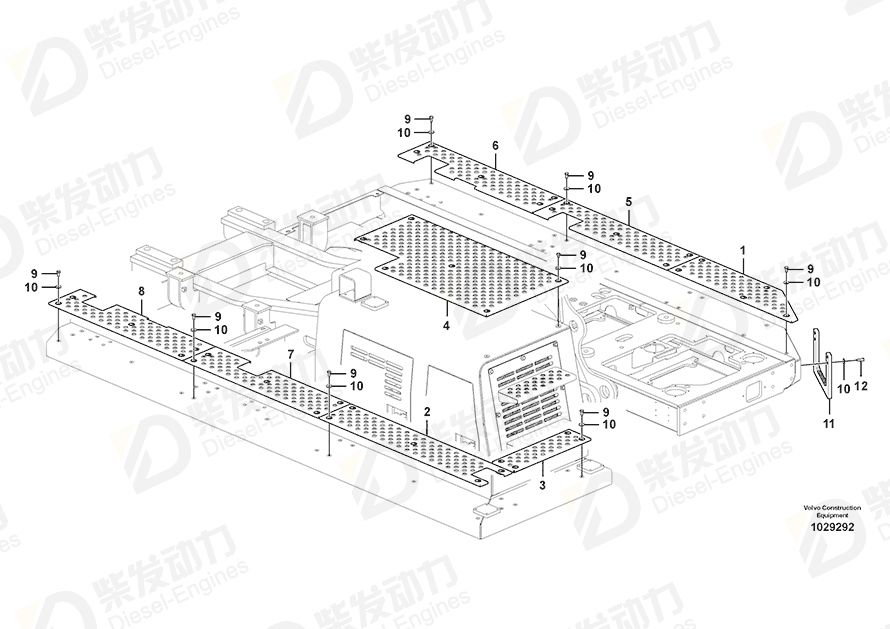 VOLVO Slip protection 14558587 Drawing VOLVO Slip protection 14558587 Drawing