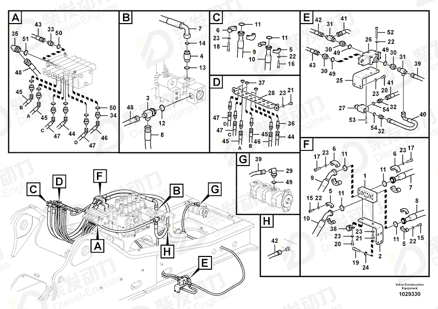 VOLVO Block 14591532 Drawing