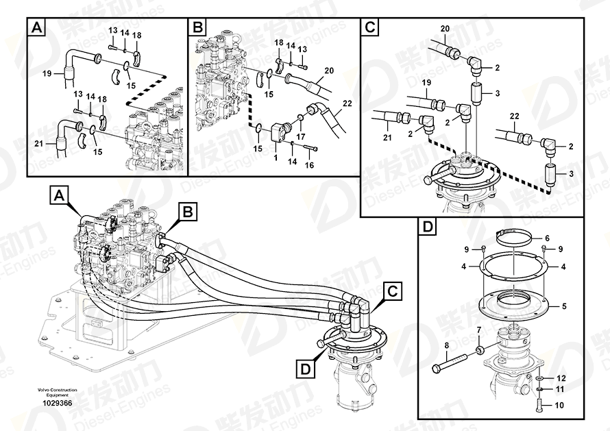VOLVO Hexagon screw 992979 Drawing VOLVO Hexagon screw 992979 Drawing
