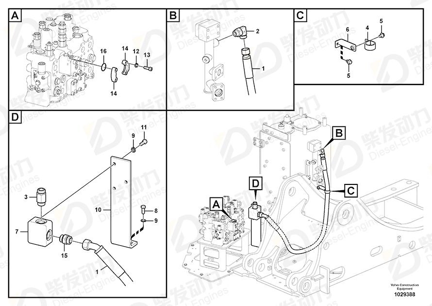VOLVO Block 14534513 Drawing