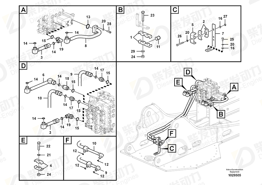 VOLVO Connector SA9419-11050 Drawing