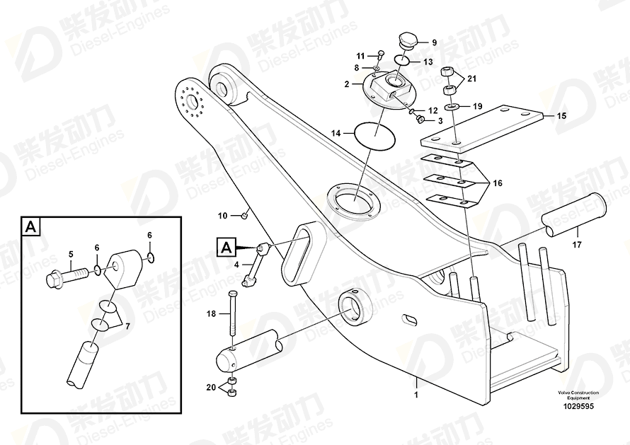 VOLVO Cover 14559649 Drawing