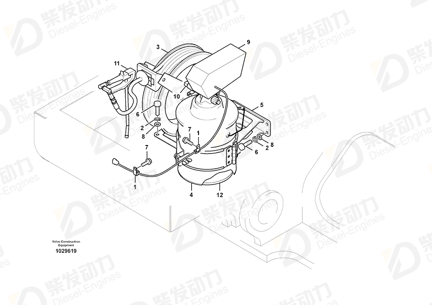 VOLVO Valve 14535716 Drawing