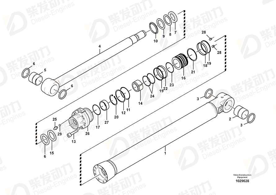 VOLVO Piston seal SA9562-12000 Drawing VOLVO Piston seal SA9562-12000 Drawing