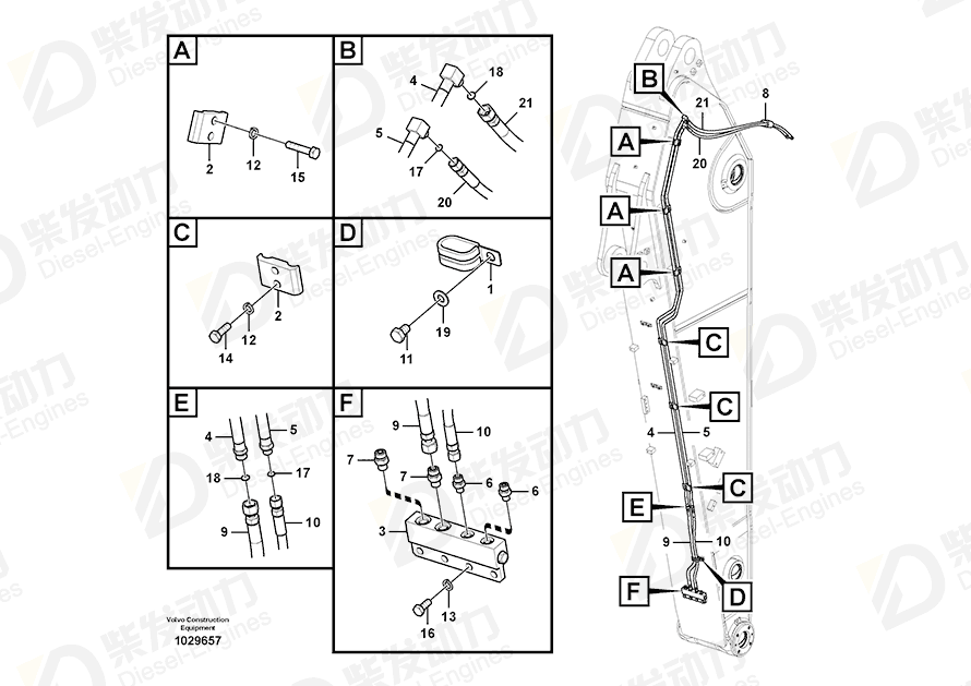 VOLVO Hexagon screw 992504 Drawing