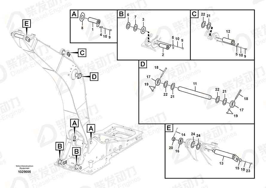 VOLVO Pin 14548291 Drawing