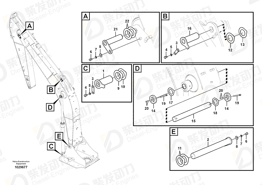 VOLVO Pin 14550066 Drawing