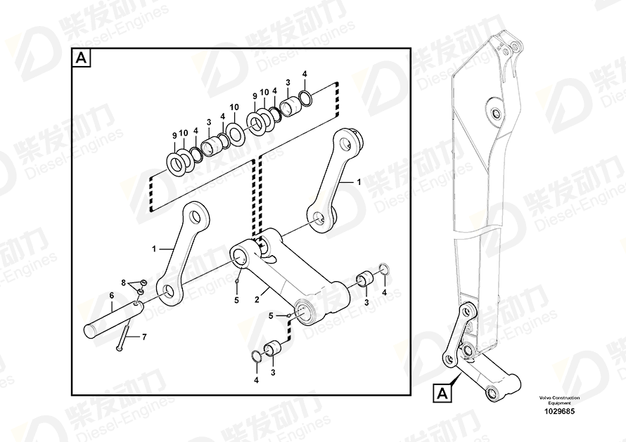 VOLVO Yoke 14550744 Drawing