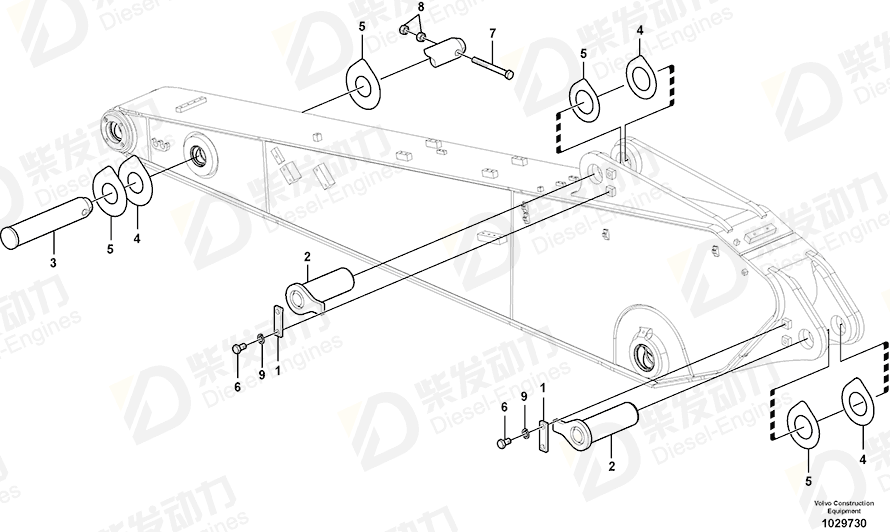 VOLVO Shim 14548273 Drawing