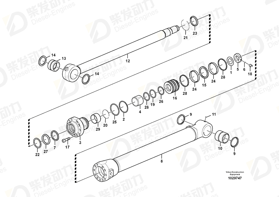 VOLVO Rod 14556579 Drawing