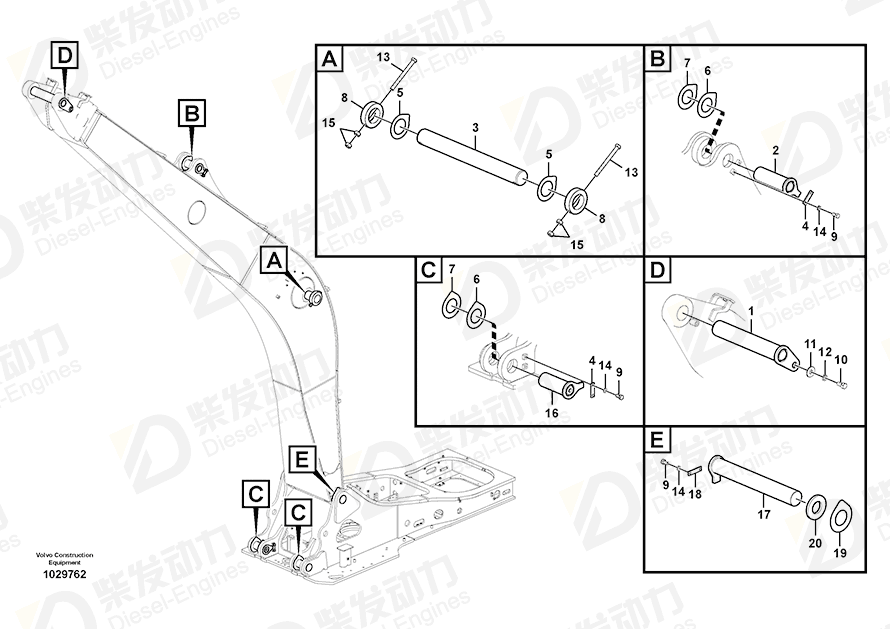 VOLVO Pin 14571507 Drawing