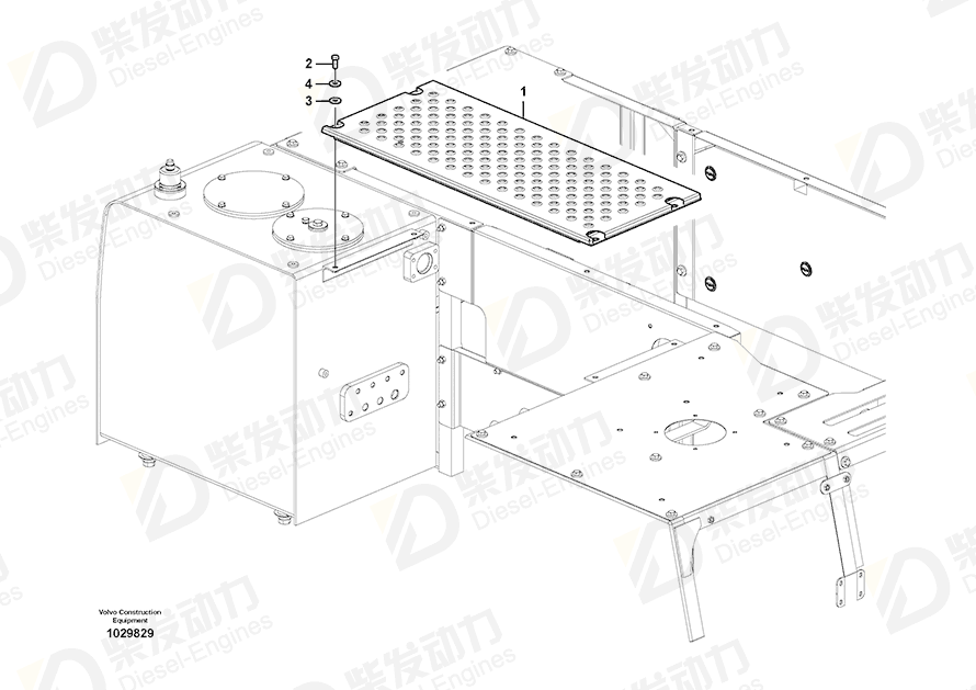 VOLVO Cover 14588462 Drawing